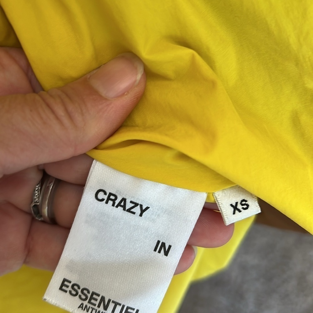 Essentiel antwerp brown and yellow chameleon puffer jacket - Picture 14 of 16